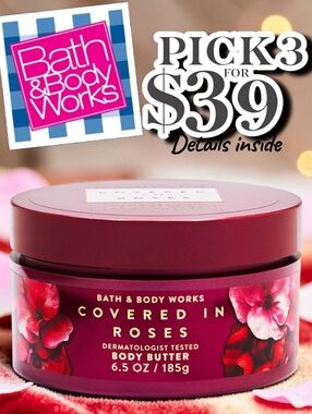 Bath & Body Works Covered In Rose Body Butter- Luxury Collection